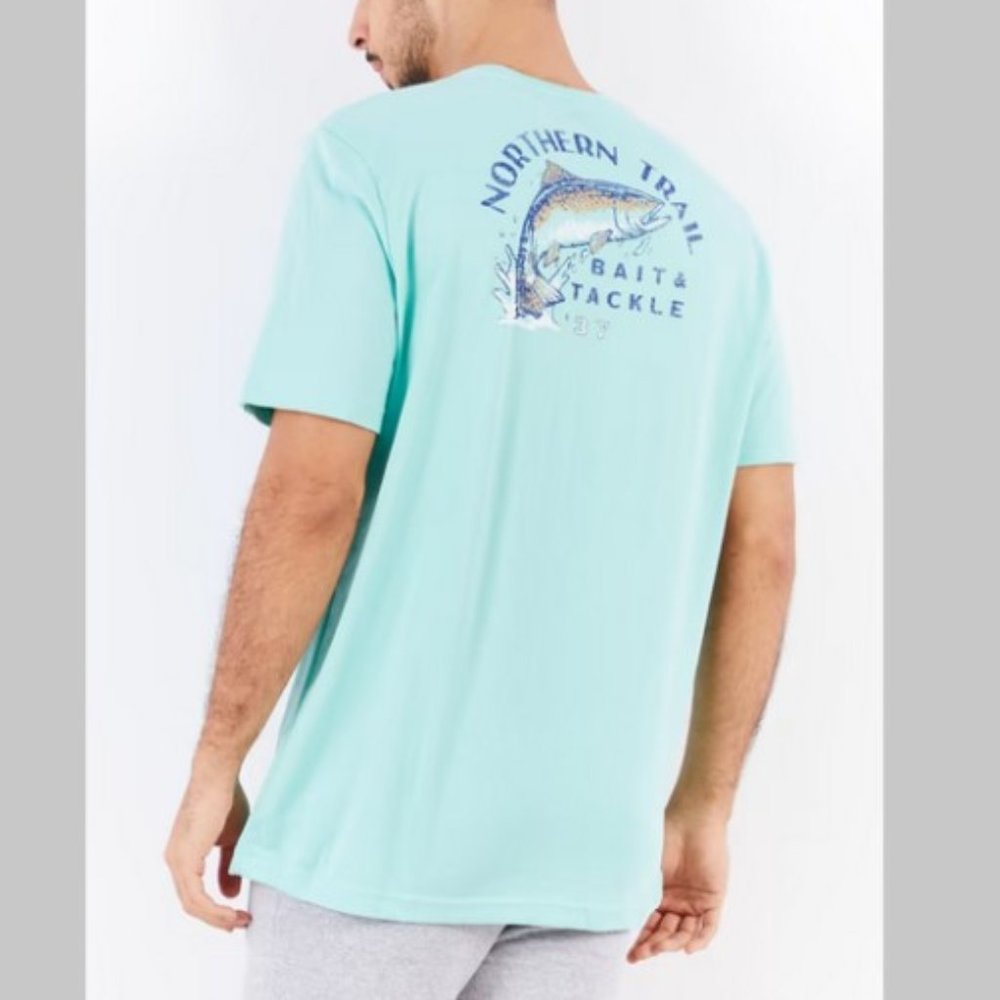 IZOD Saltwater Northern Trail Bait & Tackle T-shirt Tall XL